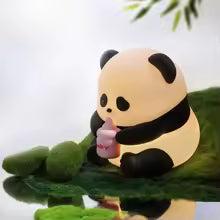 Lampara de Panda con Múltiples Colores Táctil