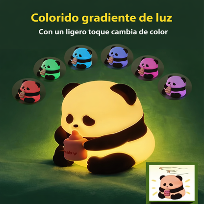 Lampara de Panda con Múltiples Colores Táctil