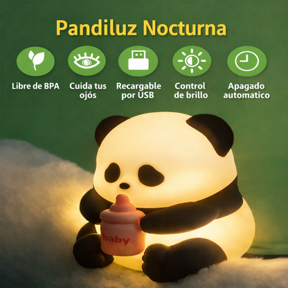 Lampara de Panda con Múltiples Colores Táctil