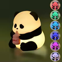 Lampara de Panda con Múltiples Colores Táctil